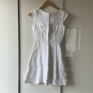 Theory White Linen Dress